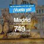 Viaja a Madrid, Londres, Barcelona o Roma desde 699 USD en vuelo redondo de Mundo Joven