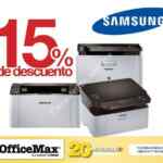 Obtén 15% de descuento en multifuncionales e impresoras Samsung dentro de Office Max hasta el 17 de mayo