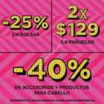 En el mes de mayo hasta 40% de descuento en accesorios para cabello y 25% de descuento en bolsas en Todomoda