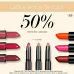 Promoción e.l.f. 50% de descuento en labiales usando el código