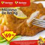 Hoy lunes 25 de mayo kilo de milanesa de res en $69.90 pesos dentro de Soriana
