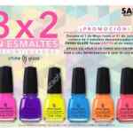 3x2 en esmaltes China Glaze en tiendas Sally