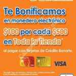 Promoción Chedraui Banorte: $100 de bonificación por cada $500 de compra 26 y 27 de mayo