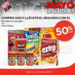 50% de descuento en segunda caja de cereal y 40% en segundo paquete de dulces en City Club