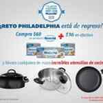 Promoción Philadelphia: Llévate una olla o sartén al comprar $60 en productos + $30 pesos