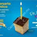 Rebanada de pastel gratis en Bisquets Obregón sucursal Xochimilco por aniversario