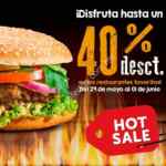 Promoción Hellofood Hot Sale 2015: Hasta 40% de descuento en restaurantes