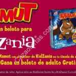 Promoción Mamut Kidzania: Boleto para adulto GRATIS en cajas marcadas de Mamut