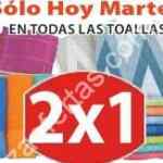 En Soriana 2x1 todas las toallas solo hoy 26 de mayo