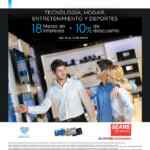Venta Sears Bancomer: 10% de descuento y 18 meses sin intereses en electrónica y tecnología