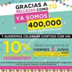 Promoción Sally, 10% de descuento en toda la tienda solo hoy mencionando el código