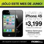 Todo Junio iPhone 4S de 16 GB de $3999 a $3,199 en Mobo