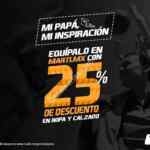 25% de descuento en ropa y calzado para papá en Martí