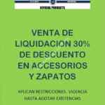 Venta de liquidación en Auiri Sport: 30% de descuento en zapatos y accesorios