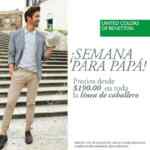 Promoción Semana para papá de United Colors of Benetton, prendas desde $190