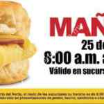 Biscuit GRATIS en Carls Jr. Monterrey y Saltillo mañana 25 de junio de 8:00 am a 12:00 pm