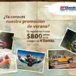 Hasta $800 pesos de descuento en la compra de llantas BFGoodrich