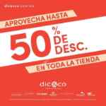Promoción Dic&co, hasta 50% de descuento en toda la tienda