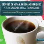Promoción Elecciones 2015 en Brugge: Café gratis si muestras que votaste (válido en Monterrey)