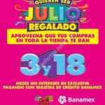Ofertas Julio Regalado 2015: 3 y 18 meses sin intereses pagando con Banamex