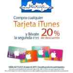 Promoción Mixup, segunda tarjeta iTunes con 20% de descuento