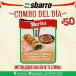 Combo día martes Sbarro con espaguetti y refresco por sólo $50