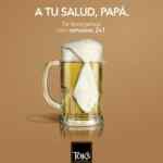 Promoción Día del Padre Toks: 2x1 en cervezas del 19 al 21 de junio