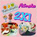 Miercoles de 2X1 en Tutti Frutti