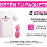 Kit de playera y cilindro GRATIS al inscribirte a la rifa del 8 aniversario de muévete en bici