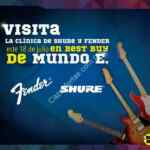 En Best Buy 25% de descuento en guitarras Fender y clínica gratis en sucursal Mundo E