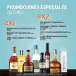 Promoción Vinoteca México: 2x1 y 3x2 en licores seleccionados