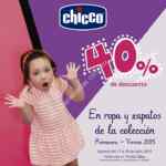 En tiendas Chicco 40% de descuento en ropa y zapatos de la colección Primavera-Verano 2015
