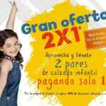 2X1 en calzado infantil con etiqueta naranja en Andrea