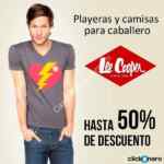 Promoción Clickonero: Playeras Lee Cooper $50 de descuento (Desde $150)