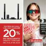 En Elektra 20% de descuento en teatros en casa y blu ray de la marca Samsung