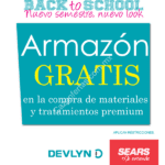Promoción Devlyn Sears: armazón gratis en la compra de micas y tratamientos premium