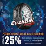Euzkadi Fest 2015: Hasta 25% de descuento en llantas Euzkadi