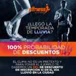 25% de descuento en Fitness Express si llovió en la ciudad