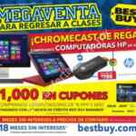 Folleto de ofertas Best Buy del 30 de julio al 5 de agosto: Chromecast GRATIS en la compra de una computadora HP