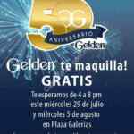 Gelden te maquilla GRATIS solo hoy míercoles 29 de julio en Galerías Guadalajara