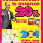 Ofertas Julio Regalado 2015: 20% de bonificación en Farmacia y 2x1 en vasos