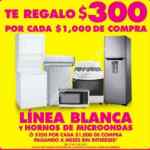 Ofertas Julio Regalado 2015: $300 por cada $1,000 en línea blanca y hornos de microondas