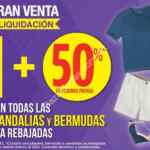 Venta de Liquidación Suburbia: Hasta 50% de descuento + 50% adicional en la segunda prenda en playeras, sandalias y bermudas ya rebajadas