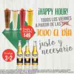 Promoción viernes de Wing Stop: Cervezas al 3x2 y todos los tragos y cocteles a $49 todos los viernes