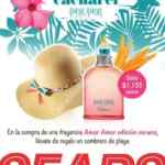 Sombrero de playa GRATIS en la compra de una fragancia Amor Amor en Sears