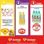 Huevo blanco a $39 y cosméticos con 20% de descuento en Soriana
