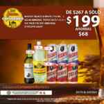 Jueves Cervecero Soriana, paquete Wiskey y cervezas por $199