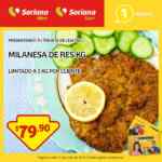 Oferta del día Soriana, milanesa de res a $79.90 kg