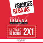 Promoción Studio F, 2x1 en toda la semana en outlets