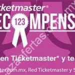Promoción Recompensas Ticketmaster: $300 de regalo si haces 3 compras al 5325 9000 o ticketmaster.com.mx
